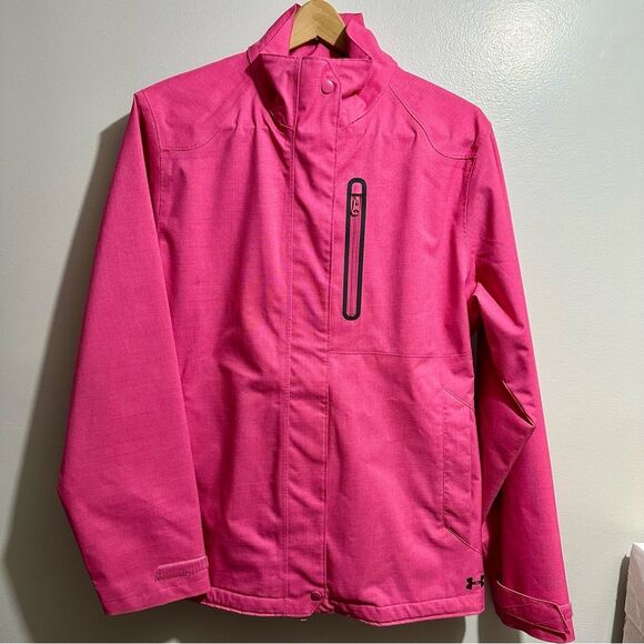Under Armour Pink Ski & Snow Jacket High Collar - Picture 1 of 6